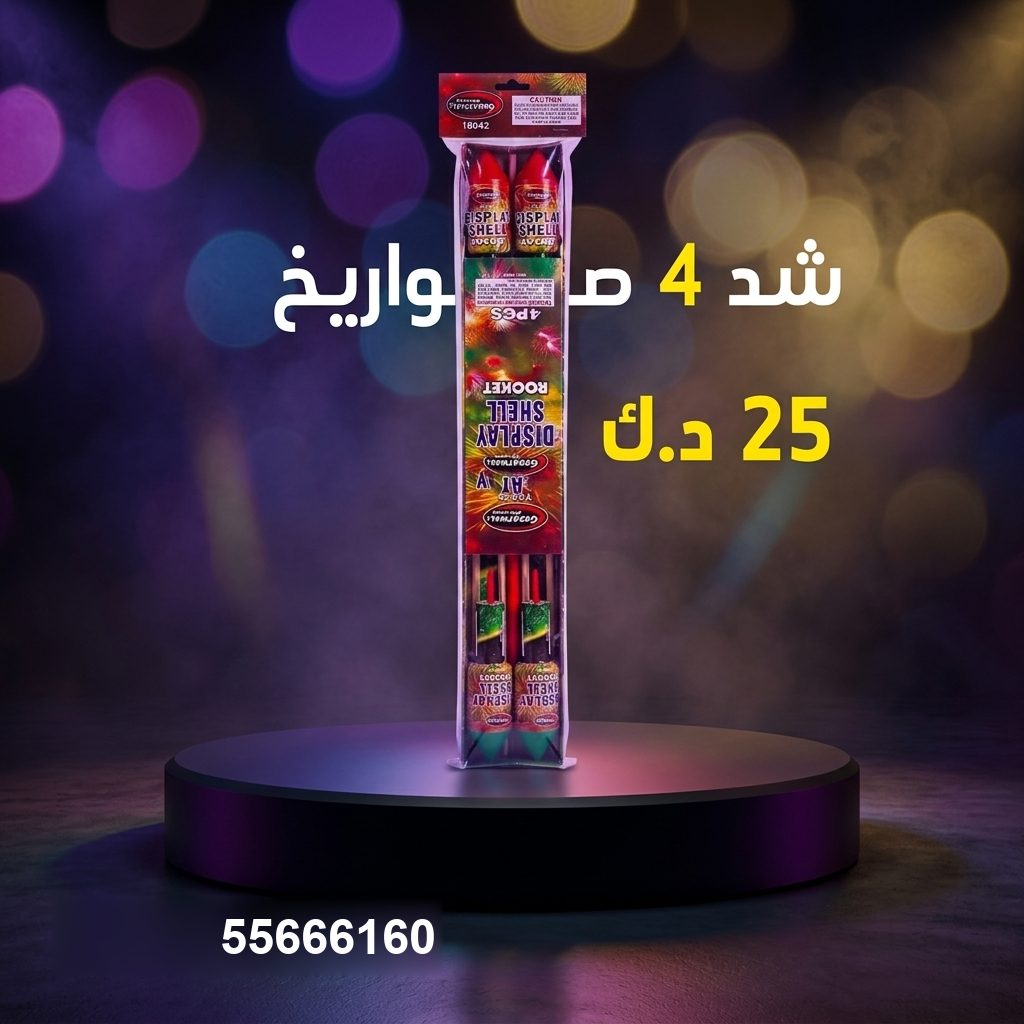 شد 4 صواريخ