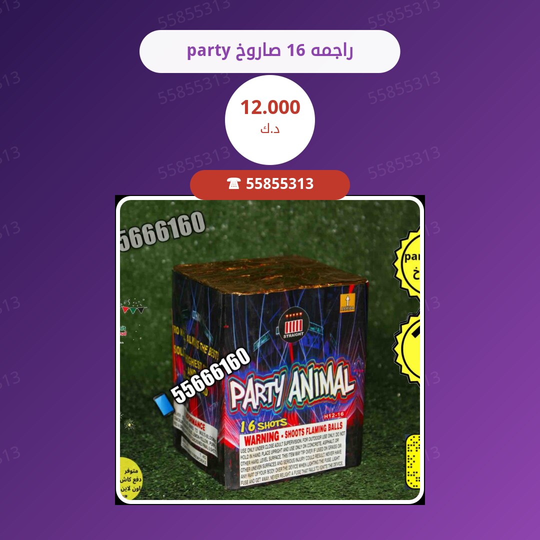راجمه 16 صاروخ party سعر 12.000 دينار كويتي