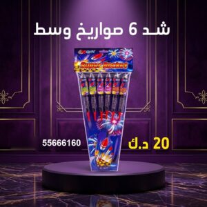 شد 6 صواريخ وسط لليوم الوطني