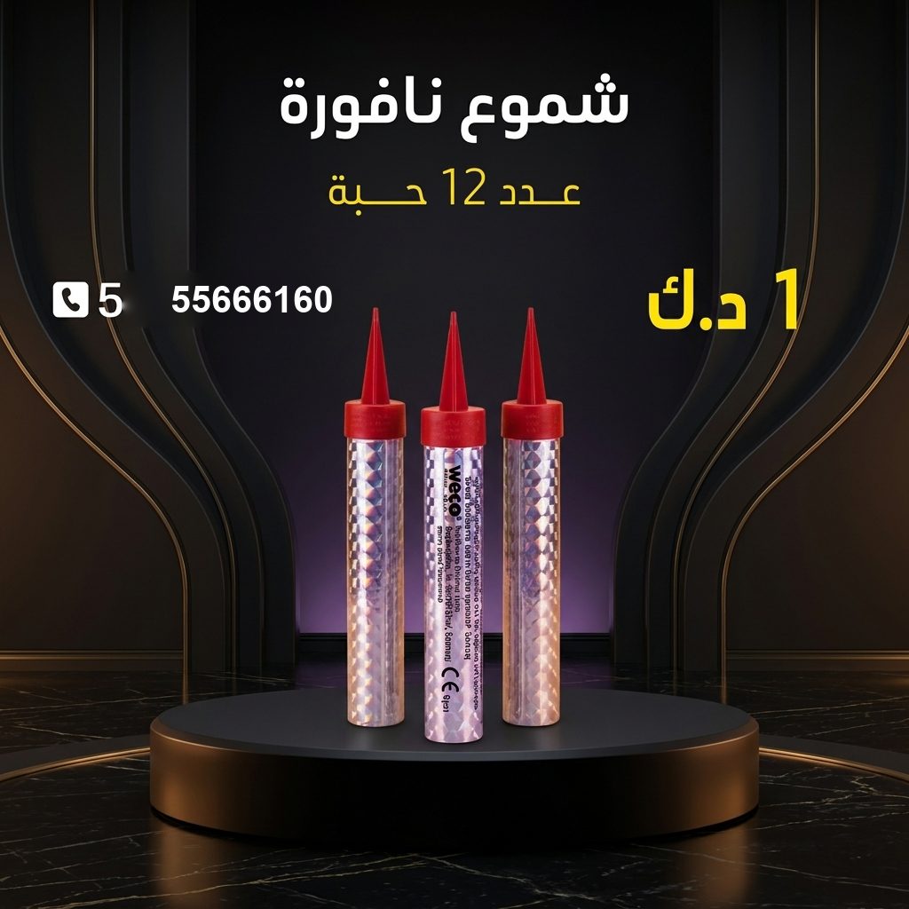 شموع النافورة من جراغيات الأعراس